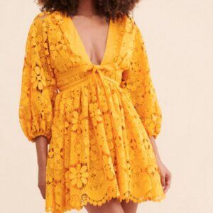 Charina sarte yellow dress